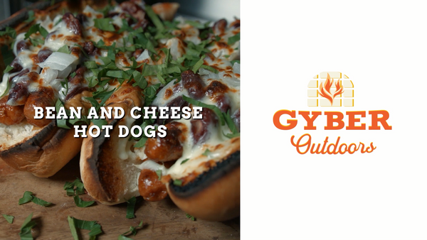 Bean and Cheese Hot Dogs by GYBER Gas Grill